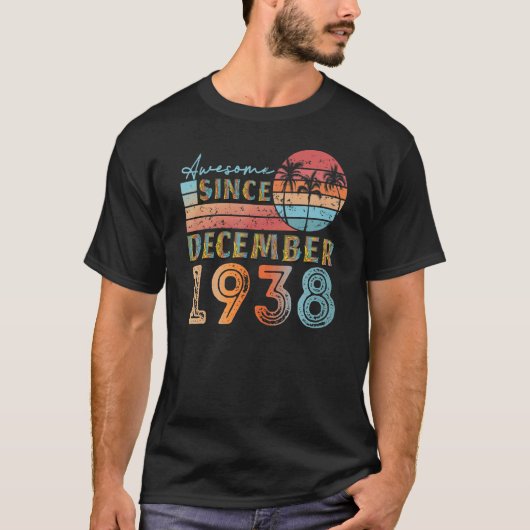 ヴィンテージ1938年12月92歳84歳m tシャツ (正面)