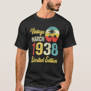 ヴィンテージ1938年3月84歳誕生日 Tシャツ