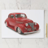 ヴィンテージ1939レッドクーペ紙ランチョンマット ペーパーパッド (インサイチュ)