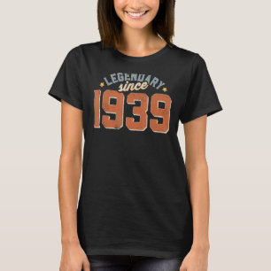 ヴィンテージ1939レトロ84歳から伝説的 Tシャツ
