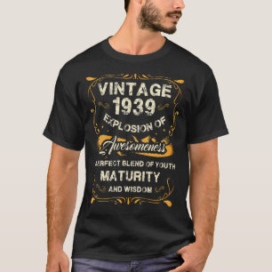 ヴィンテージ1939 84誕生日84歳 Tシャツ