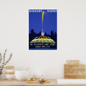 ヴィンテージ1939 Poster, Chicago's Buckingham Fountain ポスター (キッチン)