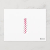 ヴィンテージ1940のウェイトレスバレンタイン ポストカード (裏面)