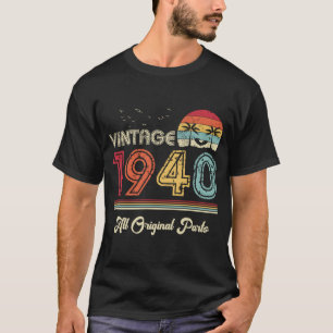 ヴィンテージ1940全オリジナルパーツ84誕生日 Tシャツ