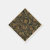 ヴィンテージ1940年フランスの織物 スタンダードカクテルナプキン (角)