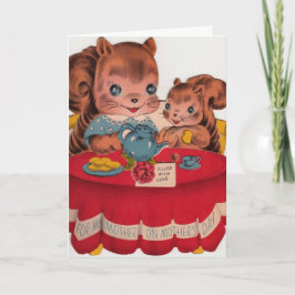 ヴィンテージ1940年代の母の日のグリーティングカード カード