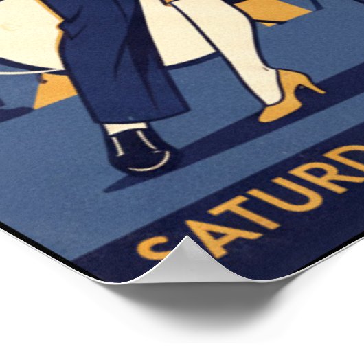 ヴィンテージ1940年代スイングダンスポスター ポスター (角)