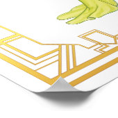 ヴィンテージ1940年代ファッションライムハリウッドガウンアート ポスター (角)