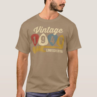 ヴィンテージ1940誕生日レトロギター82誕生日P Tシャツ