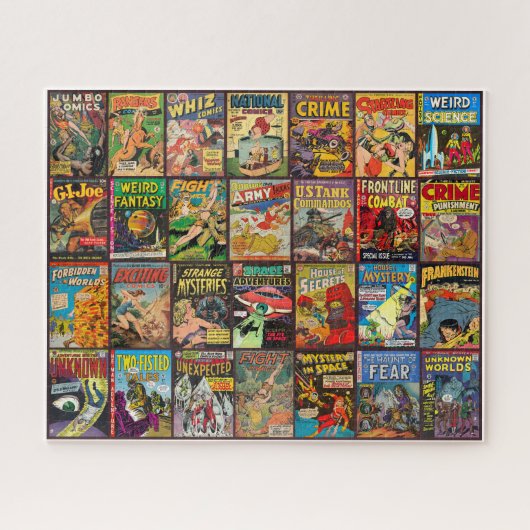 ヴィンテージ1940~50年代のコミック本パズル ジグソーパズル (横)