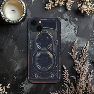 ヴィンテージ1940sカメラのクローズアップ iPhone 13ケース