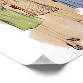 ヴィンテージ1940sファッションポスター ポスター (角)