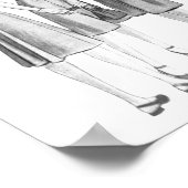 ヴィンテージ1940sファッションV2 BWポスター ポスター (角)