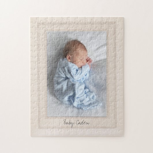 ヴィンテージ1940sマットとカスタマイズ可能なフォト挿入 ジグソーパズル (縦)