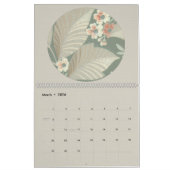 ヴィンテージ1940sミッドセンチュリーホーム壁紙デザイン カレンダー (3月 2026)