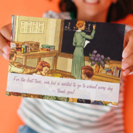 ヴィンテージ1940s教室ありがとうご先生カード 招待状