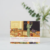 ヴィンテージ1940s教室ありがとう先生 ポストカード (スタンド正面)