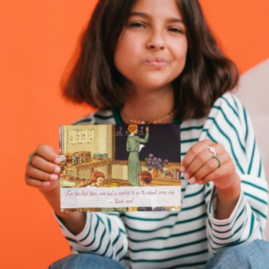 ヴィンテージ1940s教室ありがとう先生 ポストカード