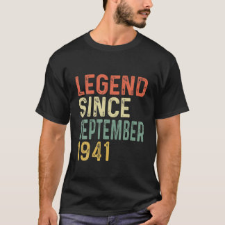 ヴィンテージ1941年9月80th誕生日ギフト80年 tシャツ