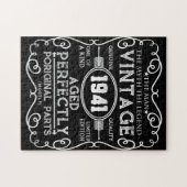 ヴィンテージ1941男の神話の伝説80誕生日 ジグソーパズル (横)