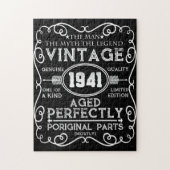 ヴィンテージ1941男の神話の伝説80誕生日 ジグソーパズル (縦)