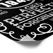 ヴィンテージ1941男の神話の伝説80誕生日 ポスター (角)