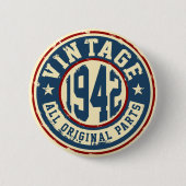 ヴィンテージ1942のすべてのオリジナルの部品 缶バッジ (正面)