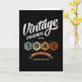 ヴィンテージ1942日熟年から完全無欠79誕生日 カード (黄色い花)