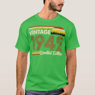 ヴィンテージ1942誕生日Shirt Limited Edition 1942 B Tシャツ