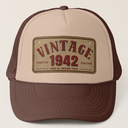 ヴィンテージ1942限定版純正パーツ使用 キャップ (正面)