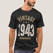 ヴィンテージ1943 - 79誕生日レトロクラシック Tシャツ (正面)