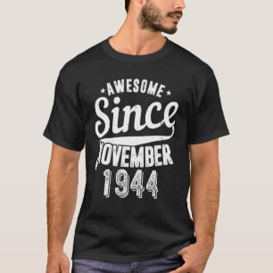 ヴィンテージ1944 11素晴らし月から私の78th幸せ tシャツ
