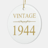 ヴィンテージ1944 80誕生日 セラミックオーナメント (左)