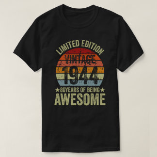 ヴィンテージ1944 Limited Edition 80誕生日80年 Tシャツ