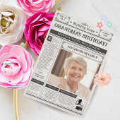 ヴィンテージ1945年新聞第80回誕生日ポスター シーズンカード