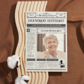 ヴィンテージ1945年新聞第80回誕生日ポスター シーズンカード