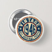 ヴィンテージ1946のすべてのオリジナルの部品 缶バッジ (正面&裏面)