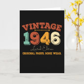 ヴィンテージ1946オリジナル部品おもしろい誕生日ギフト カード (黄色い花)