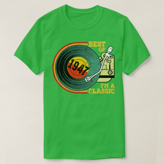 ヴィンテージ1947誕生日シャツアイムクラシック誕生日Sh Tシャツ (デザイン正面)