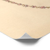 ヴィンテージ1947 White Star Cunardメニュー ポスター (角)