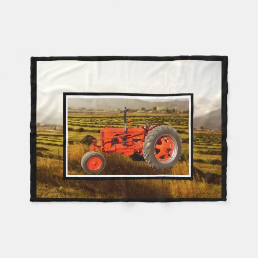 ヴィンテージ1948の場合DCのトラクターのフリースブランケット フリースブランケット (正面(横))