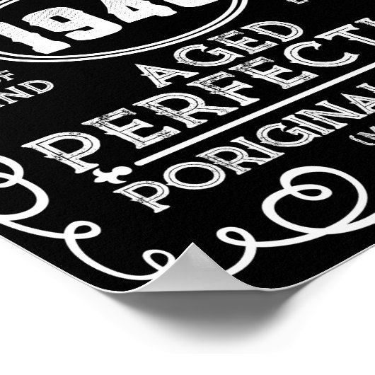 ヴィンテージ1948男の神話レジェンド73誕生日 ポスター (角)