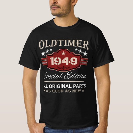 ヴィンテージ1949レトロ誕生日- Oldtimer Gift Tシャツ (正面)