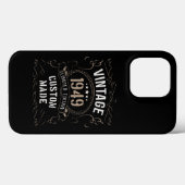 ヴィンテージ1949年限定版カスタム製 Case-Mate iPhoneケース (裏面 (横))