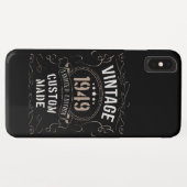 ヴィンテージ1949年限定版カスタム製 Case-Mate iPhoneケース (裏面(横))