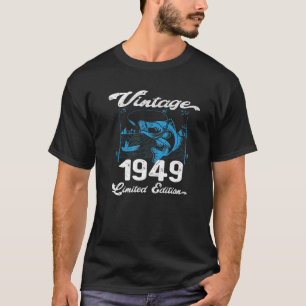 ヴィンテージ1949年 – 73歳魚釣り愛好家漁師 Tシャツ