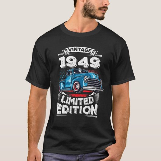 ヴィンテージ1949 72nd 72歳Mのための誕生日ギフト Tシャツ (正面)