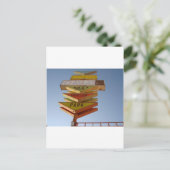 ヴィンテージ1950のルート66標識レトロ ポストカード (スタンド正面)