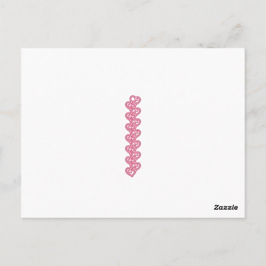 ヴィンテージ1950の小さな女の子&アンブレラバレンタイン ポストカード (裏面)