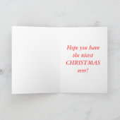 ヴィンテージ1950の小妖精や小人クリスマスカード シーズンカード (内部)